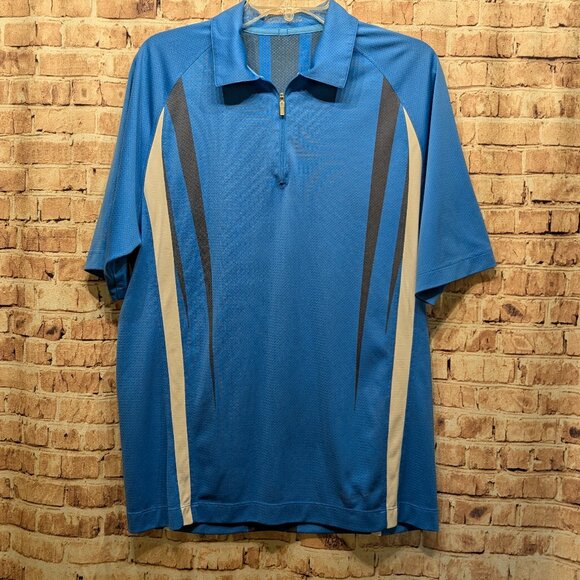 Nike Golf Fit Dry 1/4 Zip Polo Size Med - Picture 1 of 12